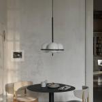 ferm LIVING Luster Era, čierny, sklo, železo, Ø 48 cm