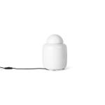 ferm LIVING Stolná lampa Bell, sklo, biela, výška 27,7 cm