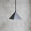 ferm LIVING Kare závesná lampa, čierna, nerezová oceľ, 12,5 cm