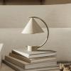 ferm LIVING LED dobíjacia stolová lampa Meridian, béžová, stmievateľná