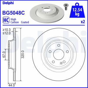 DELPHI Brzdový kotúč BG5048C