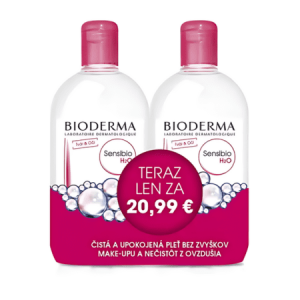BIODERMA Sensibio H2O micelárna voda 2 x 500 ml set