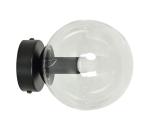 EMIBIG Nástenné svietidlo ROSSI 1xE14/10W/230V čierna/číra