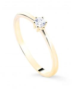 Cutie Jewellery Nežný prsteň zo žltého zlata Z8011-10-X-1 56 mm