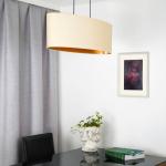 Envostar závesná lampa Idun light beige 80 cm prírodný materiál vegan
