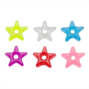 Prívesok na piercing - farebná akrylová hviezdička W18.35/40 - Farba: Fialová