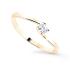 Cutie Jewellery Nežný trblietavý prsteň zo žltého zlata Z8013-10-X-1 56 mm