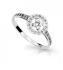 Cutie Jewellery Nežný prsteň z bieleho zlata so zirkónom Z6870-1990-10-X-2 60 mm