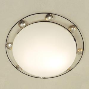 Stropné svietidlo Fraterna, sklo, kov, Ø 52 cm