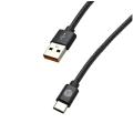 Sturdo Dátový a nabíjací kábel USB/USB-C, 3A, 1.5m, čierny KAB-0112-STU-TYPEC