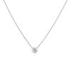 Agato Minimalistický strieborný náhrdelník s čírym zirkónom AGS1561/47-W