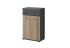 Expedo Vysoký botník SMARCO 2, 60x96x32, antracit/dub artisan