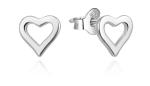 Agato Jemné strieborné náušnice Srdiečka AGUP3460