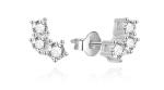 Agato Trblietavé strieborné náušnice so zirkónmi AGUP3470