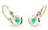 Cutie Jewellery Zlaté detské náušnice C2224-10-X-1 svetlo zelená