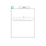 LED nástenné svietidlo Banny, antracitová farba, šírka 50 cm, Up- &