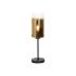 Stolová lampa Ventotto, čierna/zlatá, výška 57 cm, kov/sklo