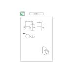 Nástenné svietidlo LED Dunk, hliník, 2 svetlá, 3 000 K, kov