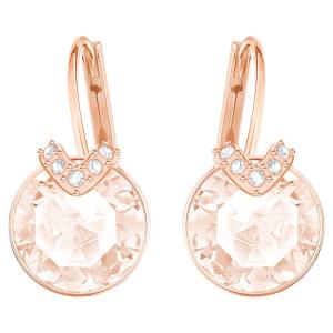 Swarovski Trblietavé bronzové náušnice Bella 5299318