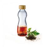 Kinekus Fľaša sklo 750 ml PURE bambusové skrutkovacie veko