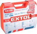 EXTOL PREMIUM Sada náradia 56 diel. 1/2" a 1/4" skrutkovač, kliešte, kľúče, kladivo
