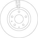 TRW Brzdový kotúč DF6575