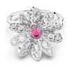 Swarovski Kvetinový prsteň so zirkónmi Eternal Flower 5642893 52 mm