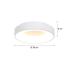 Stropné svietidlo Ringlede LED, 2 700 K, Ø 38 cm, biela, kov