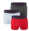 TOMMY HILFIGER - boxerky 3PACK TH original cotton prime red & denim color combo - limitovaná edícia