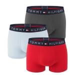 TOMMY HILFIGER - boxerky 3PACK TH original cotton prime red & denim color combo - limitovaná edícia