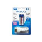 Nabíjateľné AAA batérie cez USB-C, 400 mAh