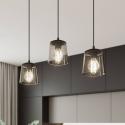 Závesné svietidlo Lucea, trojsvetelné dymové