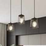 Závesné svietidlo Lucea, trojsvetelné dymové