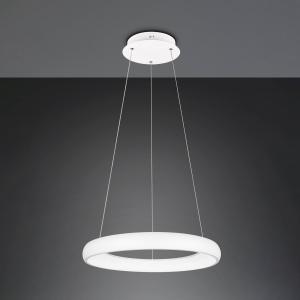 LED závesné svetlo Cardona, Ø 62 cm, biela, CCT, kov