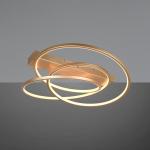 Darvin LED stropné svietidlo, zlatá farba, kov, plast CCT