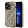 Puzdro Guess PU Square Mirror Script Logo iPhone 15 Pro - zlaté