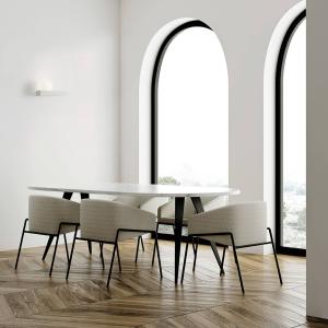 Nástenné svietidlo Cicladi, šírka 25 cm, biele, omietka, GX53