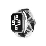 mobilNET nylonový remienok na Apple Watch, 38-41mm (S), čierno-biely