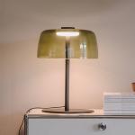 LEDS-C4 LED stolová lampa Levels, Ø 32 cm, zelená, sklo, CCT