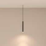 LEDS-C4 LED závesná sviečka, čierna, 1 svetlo, hliník