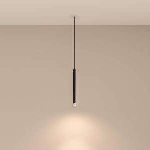 LEDS-C4 LED závesná sviečka, čierna, 1 svetlo, hliník