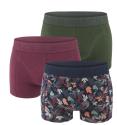 JACK & JONES - boxerky 3PACK Jaccollin night sky & vineyard color combo - limitovaná fashion edícia