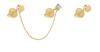 Brilio Zlaté asymetrické náušnice so zirkónmi 14/290.011/17ZIR Esp