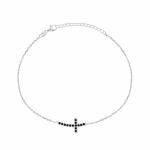 Brilio Silver Nadčasový strieborný náramok s krížikom BRC25WBC