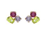 Victoria Cruz Oslnivé náušnice s farebnými kryštálmi Odele A4912-MDT
