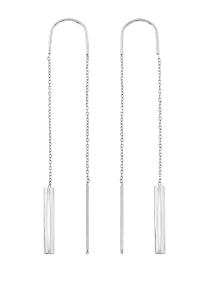 BREIL Dlhé oceľové náušnice pre ženy Flow TJ3578
