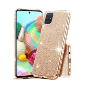 Puzdro Glitter 3in1 Samsung Galaxy A71 - zlaté