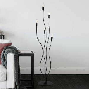 Stojacia lampa Bonibon 13231 čierny kov výška 155 cm 5 svetiel