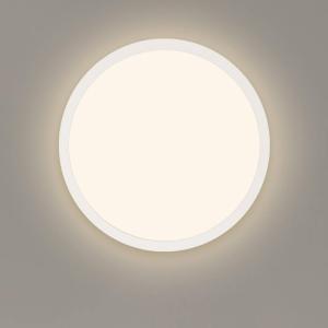 LED panel Jalo Round, Ø 29,2 cm, biely, plast, 2 700 K