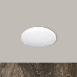 LED stropné svietidlo Reva Star, Ø 31 cm, biele, plast